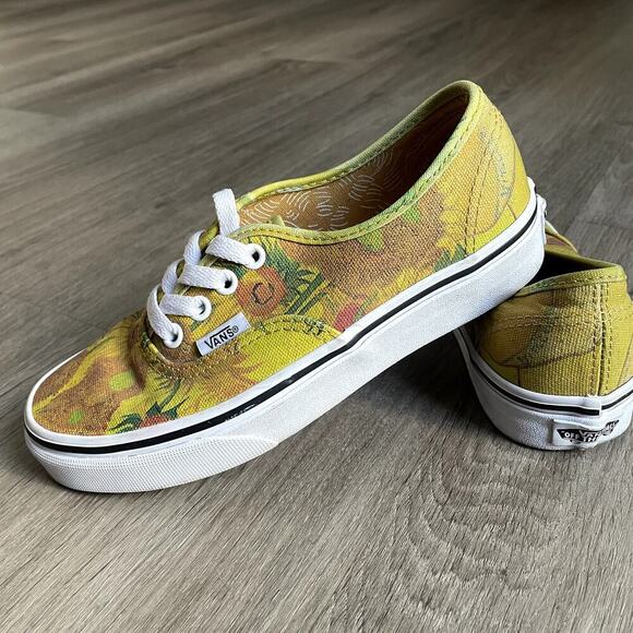 Vans Authentic x Van Gogh Museum Sunflower Shoes Women's Size 5​​ - Picture 1 of 8